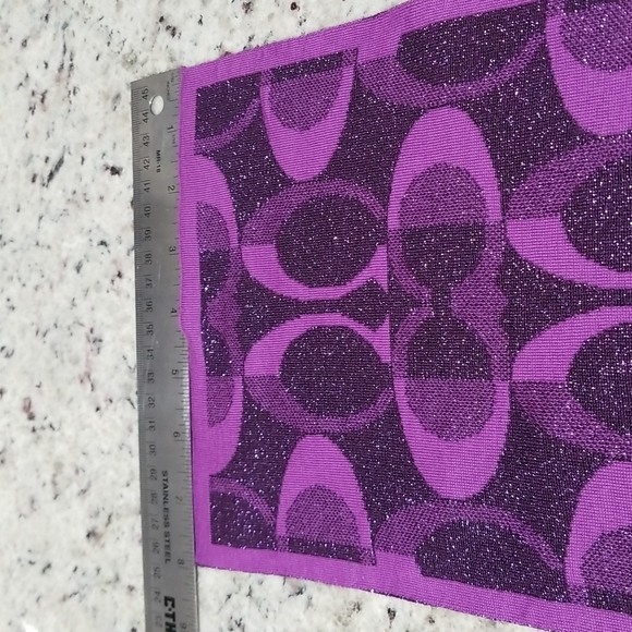 Coach purple scarf - gorgeous! 63x8inches beautiful purple ❤ - Picture 3 of 5